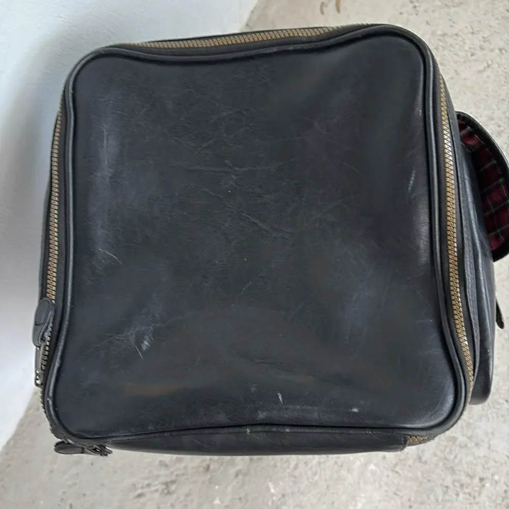 Vintage Lamborghini leather travel bag
